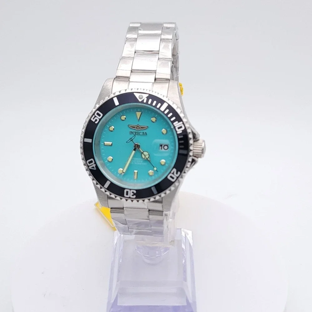 Invicta Pro Diver Aurenova Men's Watch Blue Dial Steel 40mm New 200M